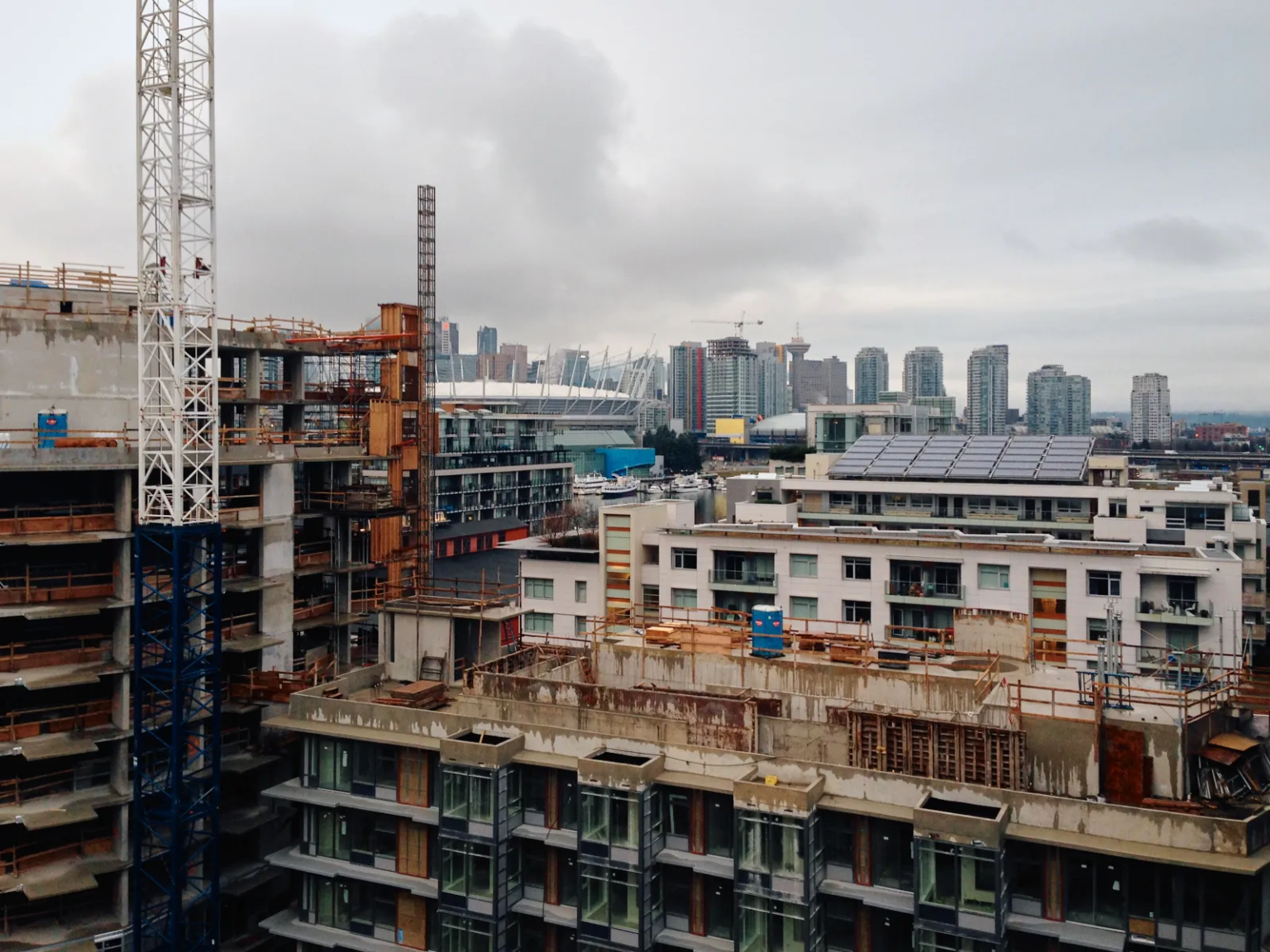 Olympic Village and False Creek South, Vancouver - a vibrant waterfront community showcasing progressive urban planning and green living principles.